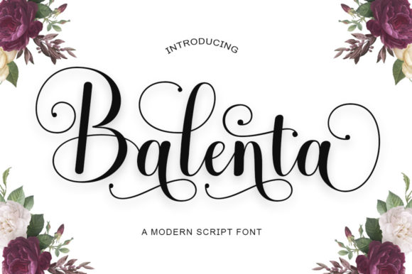 Balenta Script Script & Handwritten Font By Diorde Studio