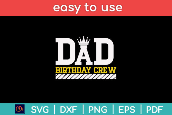 Dad Birthday Crew Construction Worker Gráfico Manualidades Por designindustry