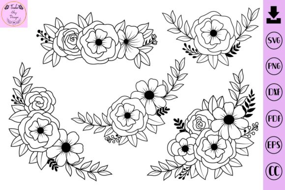 Flower Gráfico Modelos de Impressão Por Tadashop Design