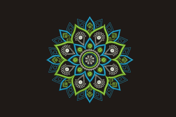 Mandala Mandala Embroidery Design By FlowerEmbroidery