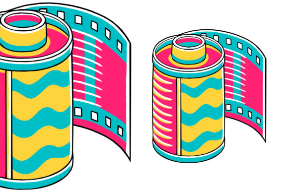 Camera Roll Film (90's Vibe) Vector Graphic Illustrations By medzcreative