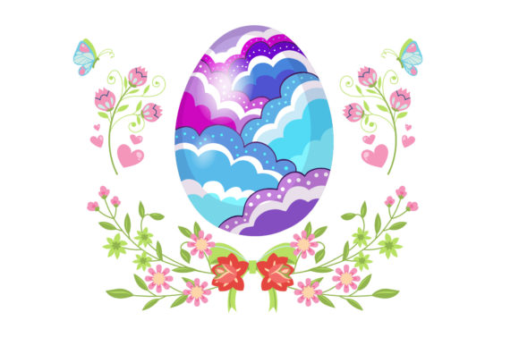Decorative Easter Fun Grafica Illustrazioni Stampabili Di luckygenic