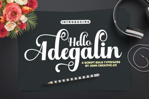 Hello Adegalin Script & Handwritten Font By mr.johncreative.co