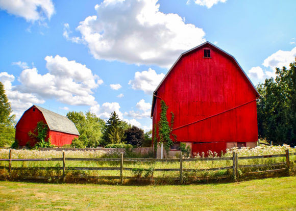 Red Barns Graphic Industrial By Colette's Creative Visuals