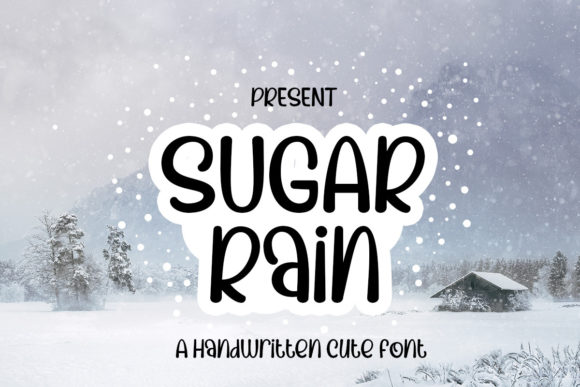Sugar Rain Display Font By edwar.sp111