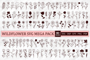 Wildflower SVG Mega Pack Grafika Rękodzieła Przez CraftlabSVG 1