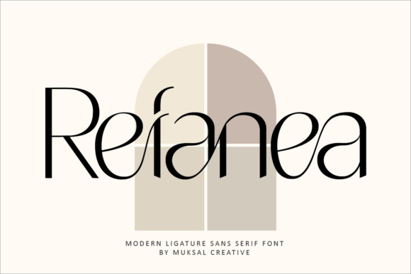 Refanea Sans Serif Font By Muksal Creative