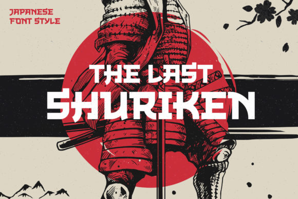 The Last Shuriken Display Font By Arterfak Project