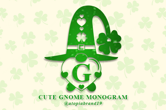 Cute Gnome Monogram Decorative Font By utopiabrand19
