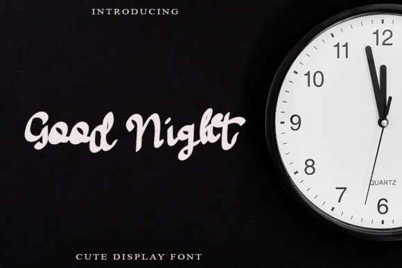 Good Night Script & Handwritten Font By lookstylemedia