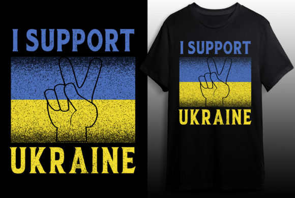 I Support Ukraine Stop Free War T-shirt Illustration Designs de T-shirts Par Eye-catchy design
