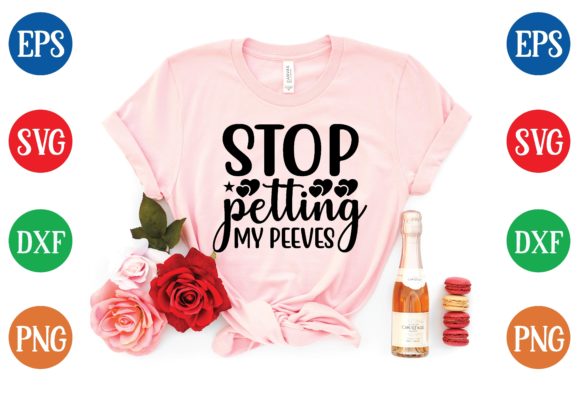 Stop Petting My Peeves Svg Illustration Designs de T-shirts Par Habiba Creative Studio