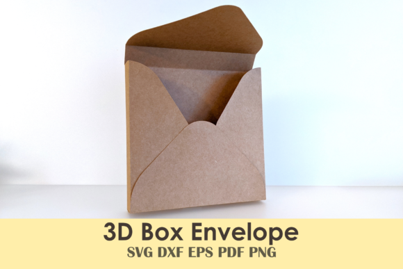  Envelope Box Template Afbeelding 3D Schaduwdoos Door Hey JB Design