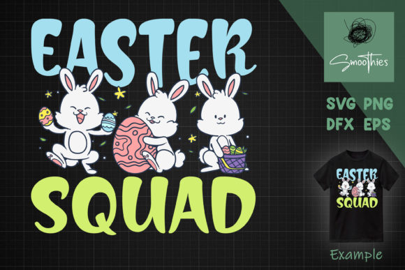Easter Squad Egg Hunt Funny Easter Day Gráfico Manualidades Por Smoothies.art