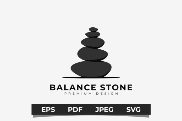Stack Stone Logo Vector Illustration Grafika Logo Przez gocreativestudio313