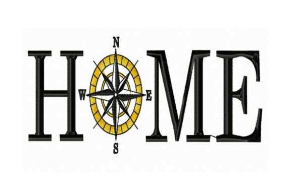 Compass Home Zitate zu Haus und Heim Stickereidesign Von Reading Pillows Designs