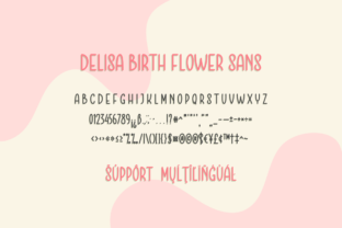 Delisa Birth Flower Duo Script & Handwritten Font By a piece of cake 7
