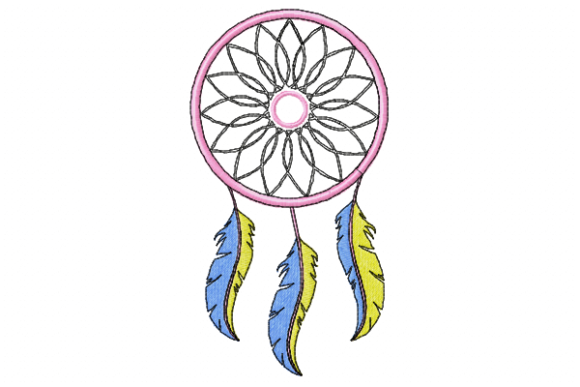 Dream Catcher Coloring Bedroom Embroidery Design By Reading Pillows Designs