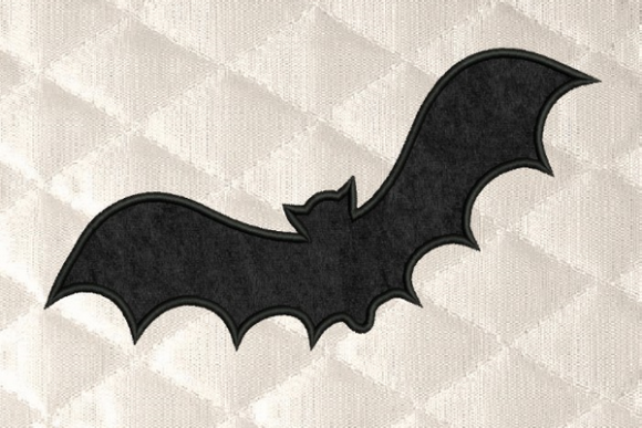 Halloween Bat Applique Halloween Diseño de Bordado Por Reading Pillows Designs
