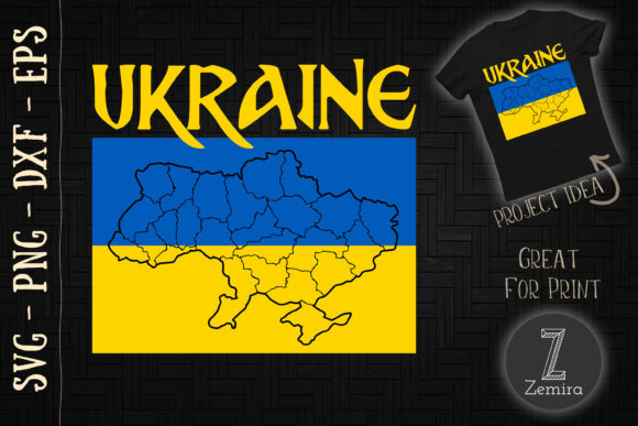 Vintage Ukraine Ukrainian Flag Pride Grafik T-shirt Designs Von Zemira
