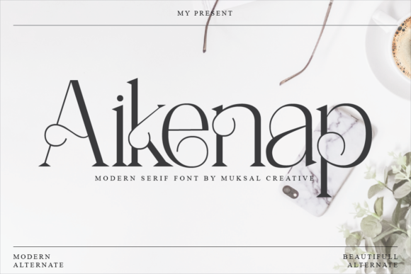 Aikenap Serif Font By Muksal Creative