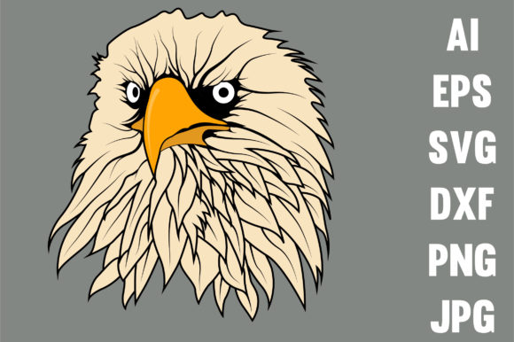 Eagle's Head Vector Illustration Artisanat Par RA STORE