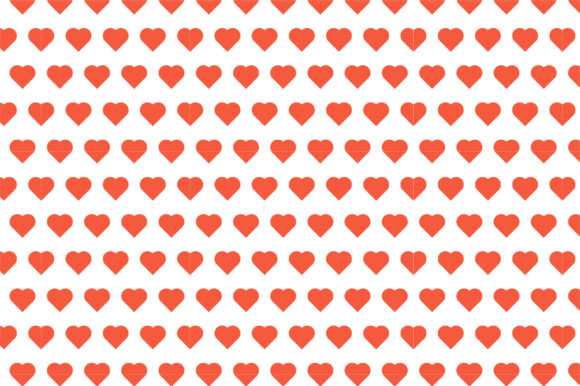Abstract Pattern Design in Love Shape Grafik Papier-Muster Von Abu Ashik