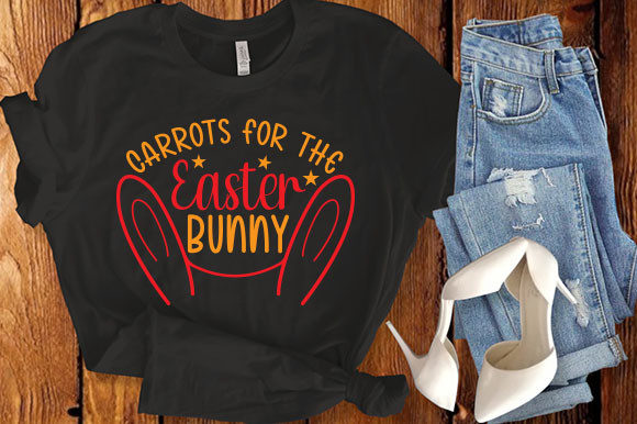 Carrots for the Easter Bunny Svg Graphic T-shirt Designs By Fabrica_svg_store