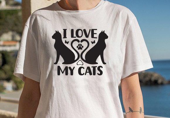 I LOVE MY CAT T-SHIRT 2022 Graphic T-shirt Designs By TeeAdept