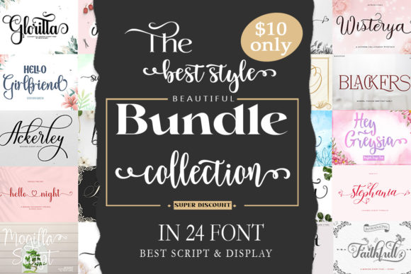 The Best Collection Font Bundle Bundle By Black Studio