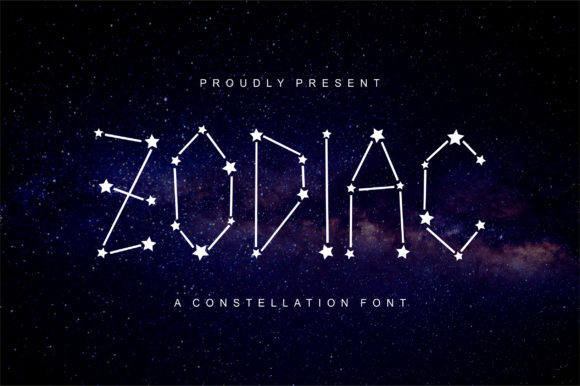 Zodiac Display Font By Tedha Studio