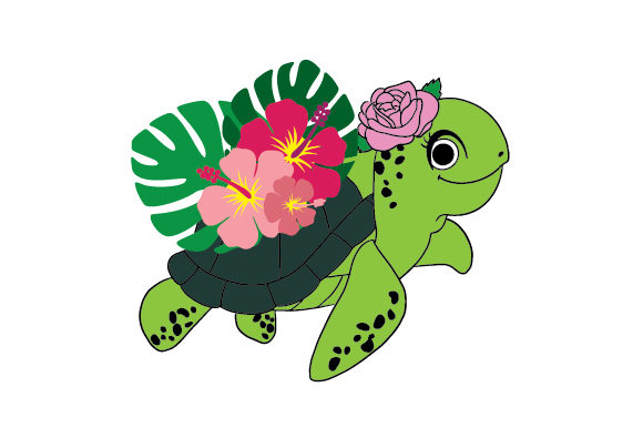 Hawaiian Turtle Animals Craft Cut File By Creative Fabrica Crafts
