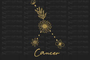 Cancer Floral Zodiac Sign SVG PNG Grafika Rękodzieła Przez happycutfiles 2