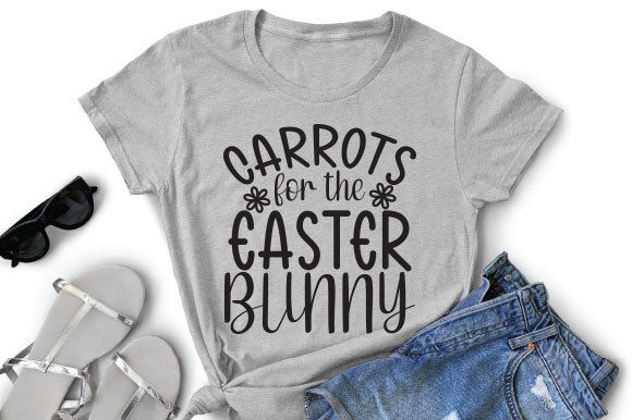 Carrots for the Easter Bunny Cut Files Graphic T-shirt Designs By Fabrica_svg_store