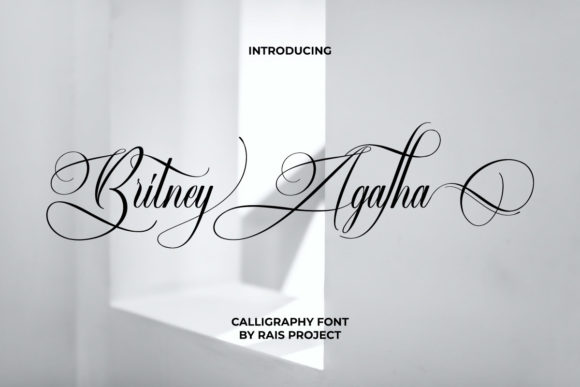 Britney Agatha Script & Handwritten Font By RaisProject