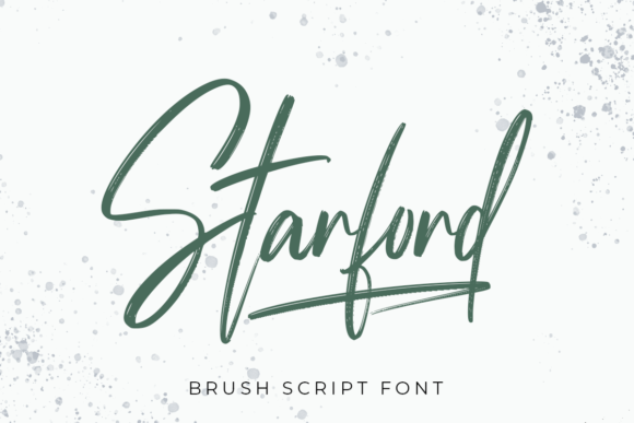 Starford Handwriting Brush Czcionki Skryptowe Czcionka Przez fontkong