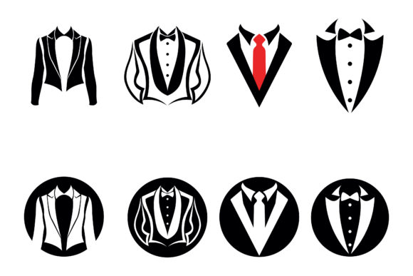 Tuxedo Logo and Symbol Icon Vector Graphic Logos By Alby No