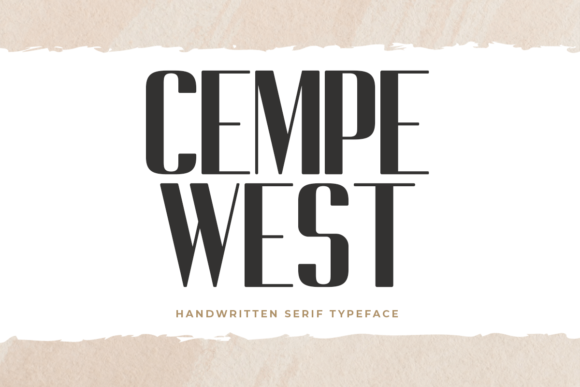 Cempe West Font Sans Serif Font Di fontkong