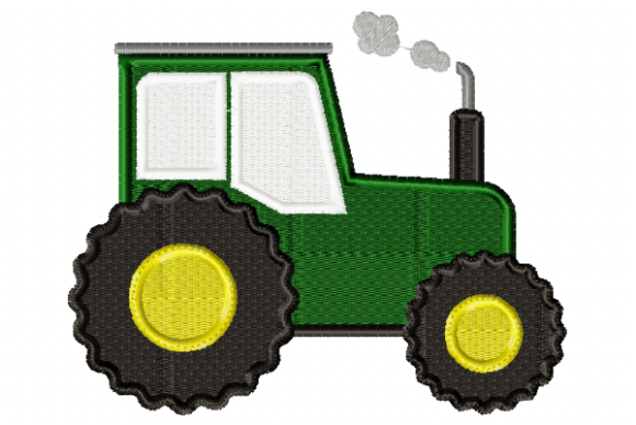 Tractor Toys & Games Embroidery Design By Reading Pillows Designs