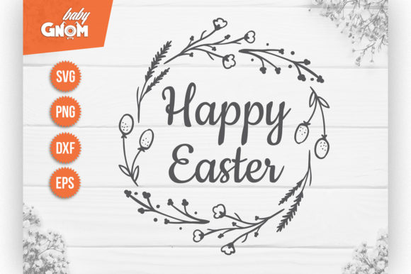 Happy Easter SVG| Happy Easter Sign Afbeelding Crafts Door babyGnom