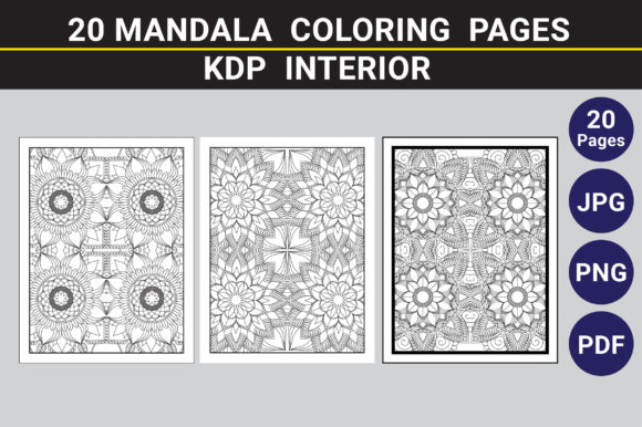 Mandala Coloring Page 26 Graphic Coloring Pages & Books Adults By KDP Line Art
