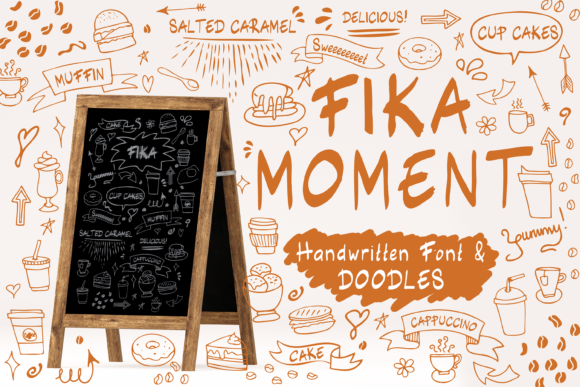 Fika Moment Script & Handwritten Font By Cotton White Studio