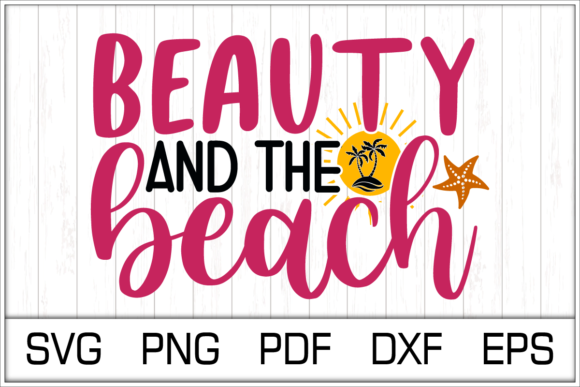 Beauty and the Beach Gráfico Modelos de Impressão Por Vision Art