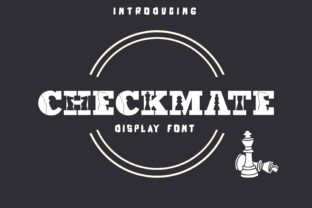 Checkmate Decorative Font By Rasa 1