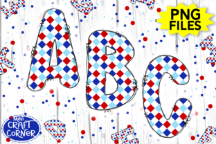 PNG Doodle Fourth of July Letters Graphic Illustrations By Mini Craft Corner 1