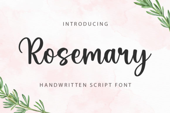 Rosemary Script & Handwritten Font By Graphix Line Studio