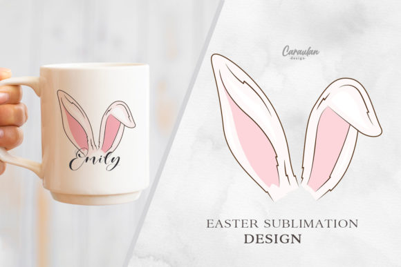 Bunny Ears Graphic Crafts By CaraulanDesign