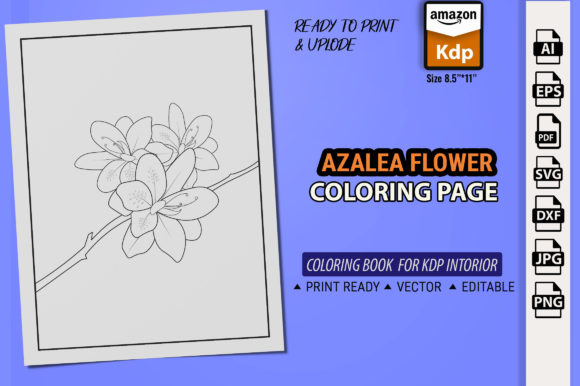 Flowers Coloring Pages Grafica Pagine e libri da colorare per bambini Di GraphicArt