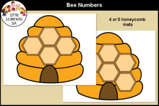 Bees Number Sense Activity Graphic PreK By Aisne's Educlips 2