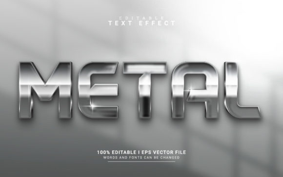 Metal - Text Effect Graphic Graphic Templates By SugarV_Creative
